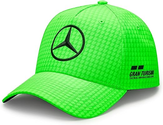Mercedes-AMG Petronas Formula 1 Team Special Edition Uk Lewis Hamilton Col Baseball Cap Neon Green 2023-RP Teamwear