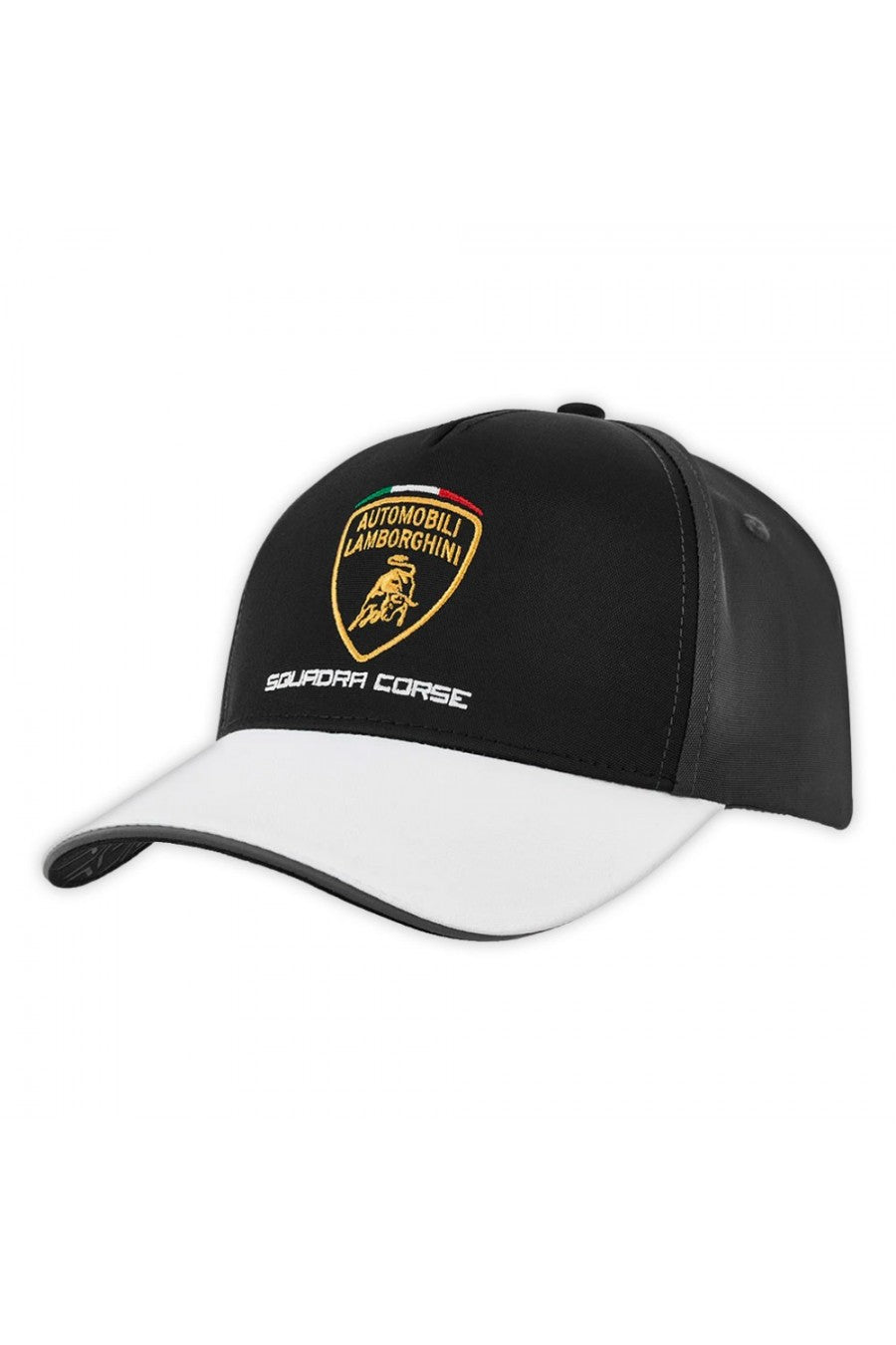 Lamborghini Travel Cap Black White Sq Corse