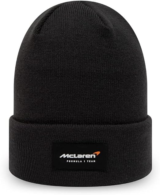Mclaren Essential Cuff Knitted Grey Beanie 2023-Fanwear