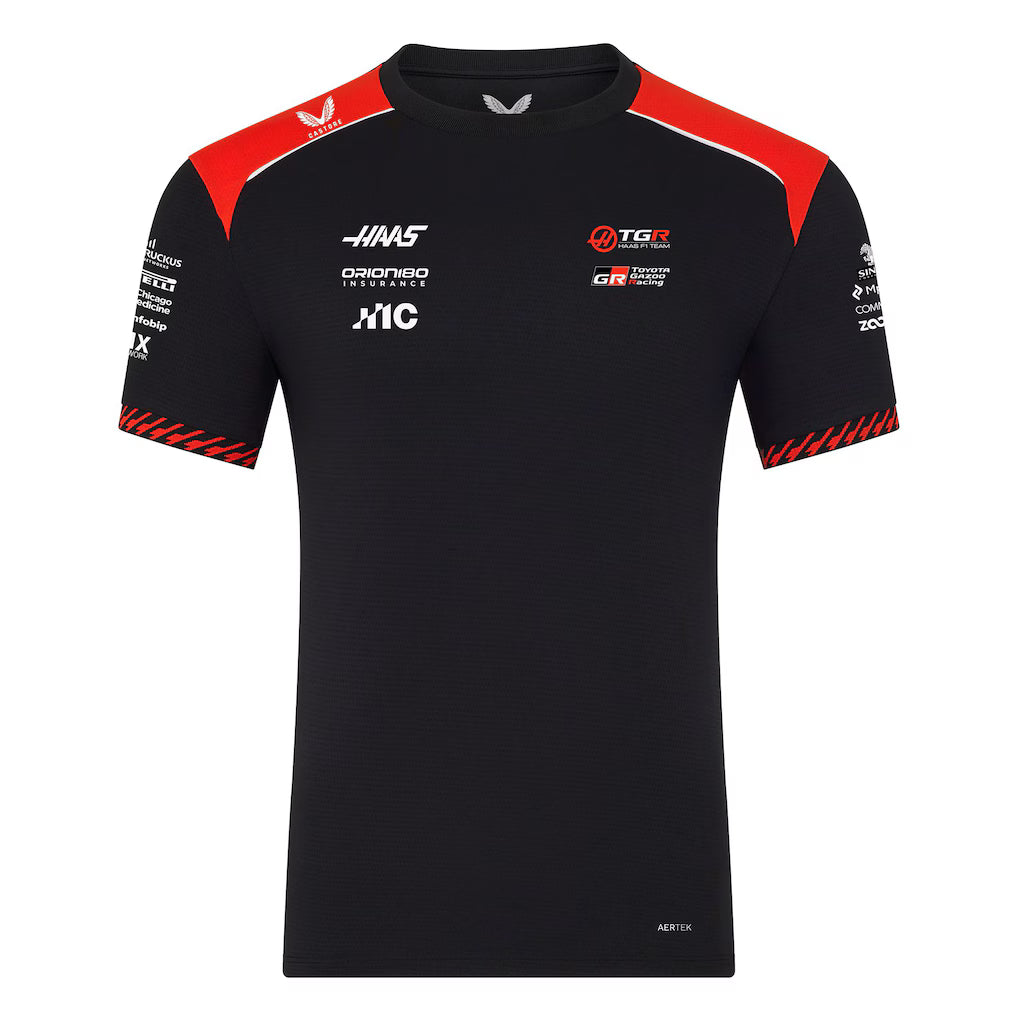 Haas F1 Team Men's Set Up T-shirt Caviar Scarlet 2026 - RP Teamwear