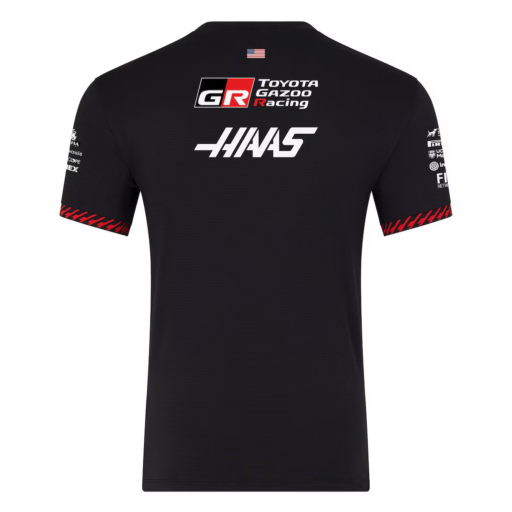 Haas F1 Team Men's Set Up T-shirt Caviar Scarlet 2026 - RP Teamwear