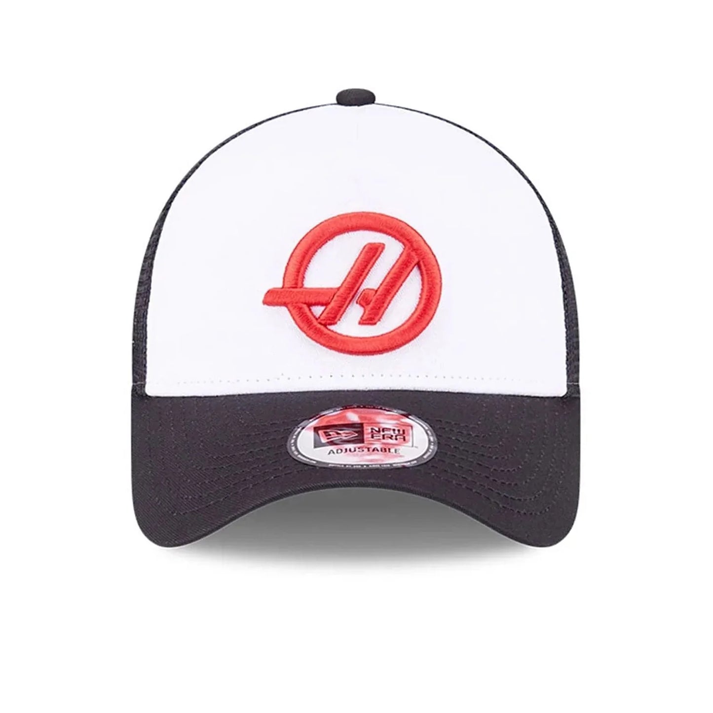Haas F1 EF Trucker Black White Cap 2024-RP Teamwear