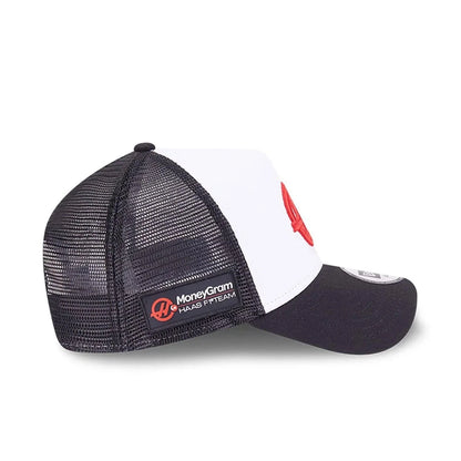 Haas F1 EF Trucker Black White Cap 2024-RP Teamwear
