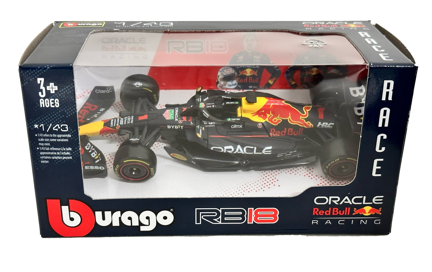 1:43 Scale Model | Red Bull RB18 #1 Max Verstappen 24pz Car