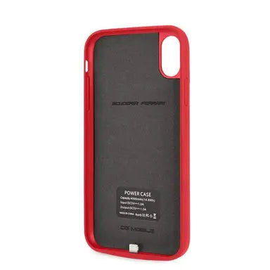 Ferrari iPhone XR Power Case - Lithium Battery - Red