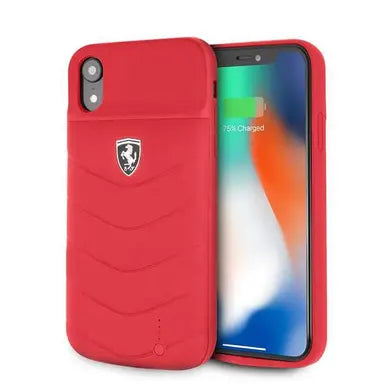 Ferrari iPhone XR Power Case - Lithium Battery - Red