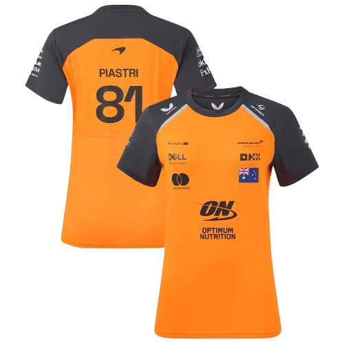 Mclaren Women's Set Up T-Shirt Oscar Piastri Autumn Glory 2025-RP Teamwear
