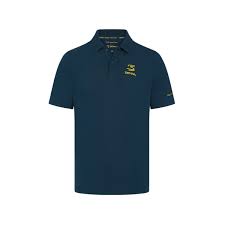 Ayrton Senna Men's Logo Polo Pageant Blue 2024-Fanwear