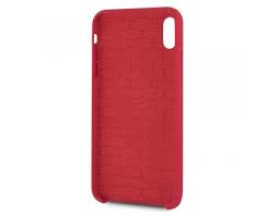 BMW M iPhone XS Max Hard Case - Red Silicone