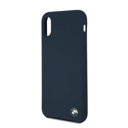 BMW iPhone X / XS Hard Case - Navy Silicone
