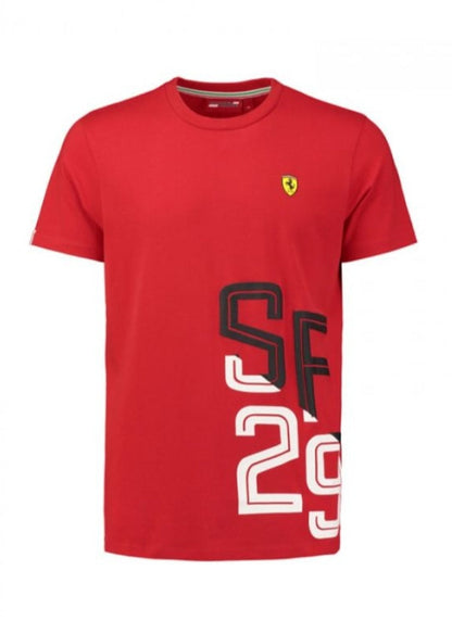 Scuderia Ferrari Mens Sf29 Graphic T-Shirt Red - Fanwear