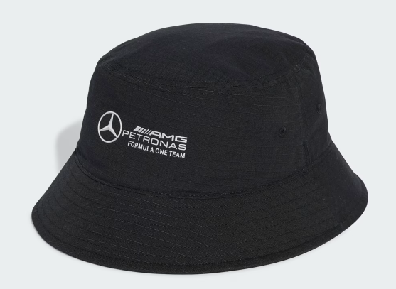Mercedes Bucket Hat Black 2025-Fanwear