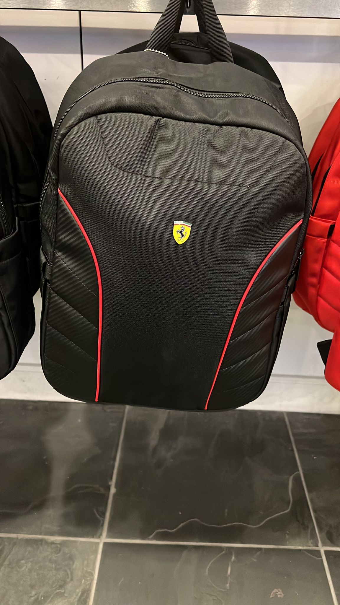 Scuderia Ferrari Simple New Version Full Black Backpack