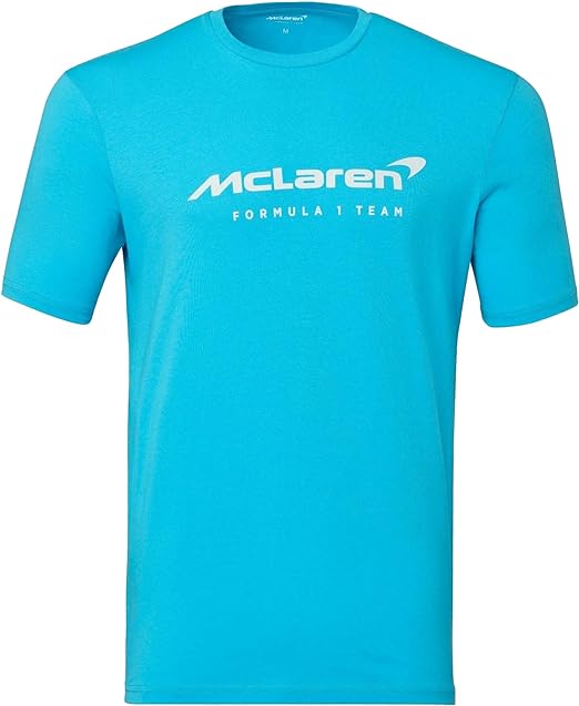 Mclaren Men's Miami Neon Logo T-Shirt Blue 2022-Fanwear