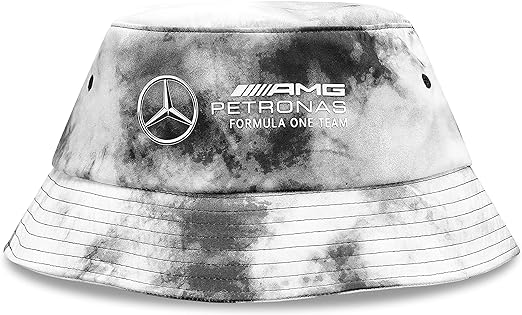 Mercedes-AMG Petronas Formula 1 Team Tie Dye Bucket Hat Grey 2023-Fanwear