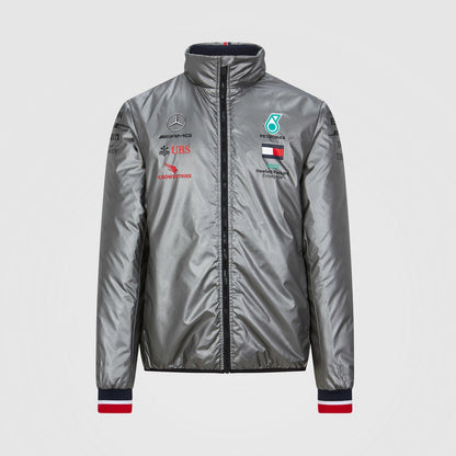 Mercedes-AMG Petronas Motorsport Mens Lightweight Padded Jacket Grey 2020 - Rp Teamwear