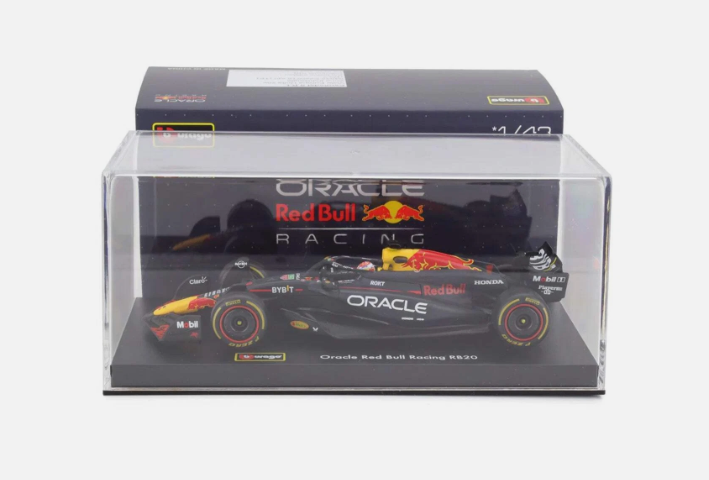 1:43 Scale Model | Red Bull Race Rb20 Max Verstappen With Driver Car