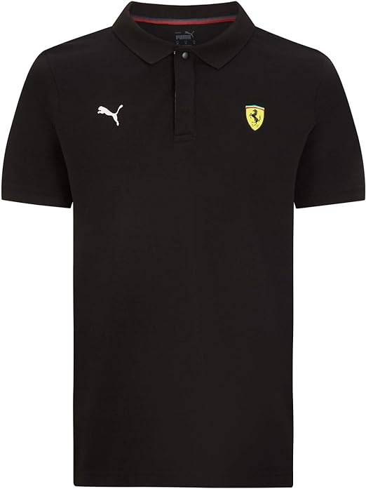 Scuderia Ferrari Puma Men's Classic Polo Black 2021-Fanwear