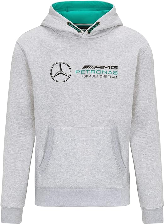Mercedes-AMG Petronas Formula 1 Team Logo Hooded Sweat Grey 2023-Fanwear