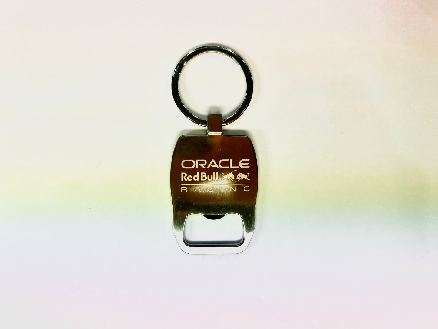 Red Bull Racing Bottle Opener Keyring Silver 2023 - Fanwear