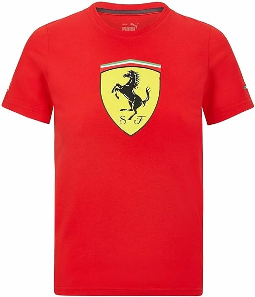 Scuderia Ferrari Kids Large Shield T-Shirt Red 2023-Fanwear