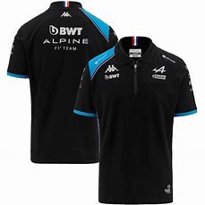 Alpine Team Polo Black 2023-RP Teamwear