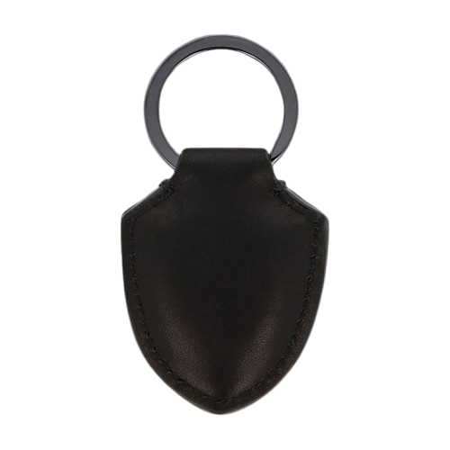 Lamborghini Leather Scudo Black Keyring