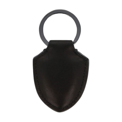 Lamborghini Leather Scudo Black Keyring