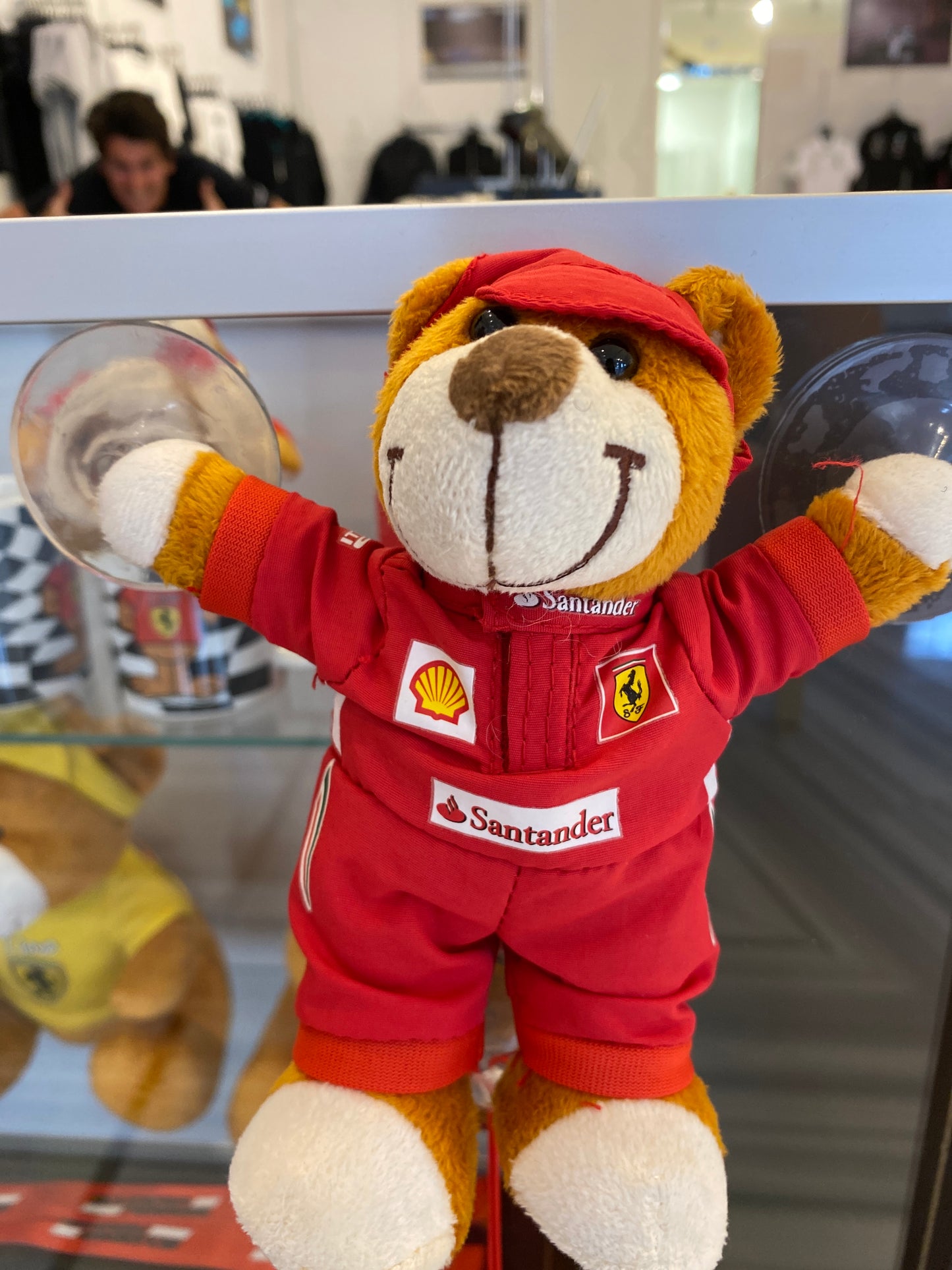 Scuderia Ferrari Teddy Doppia Ventosa 16 Cm