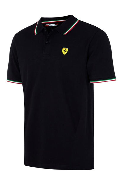 Scuderia Ferrari Men Tricolore Polo 2018 Black - Fanwear