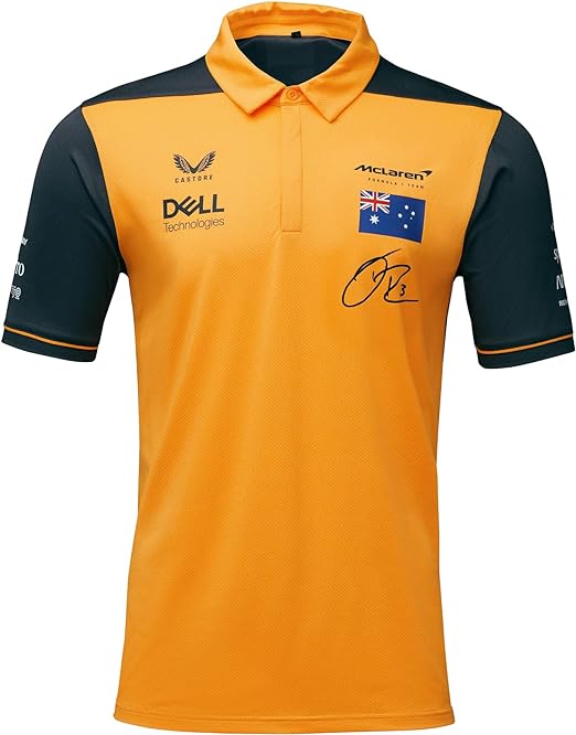 Mclaren Men's Daniel Ricciardo Driver Polo 2022 Orange-RP Teamwear