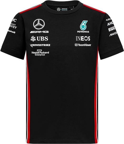 Mercedes-AMG Petronas Formula 1 Team Kids Driver T-Shirt Black 2023-RP Teamwear