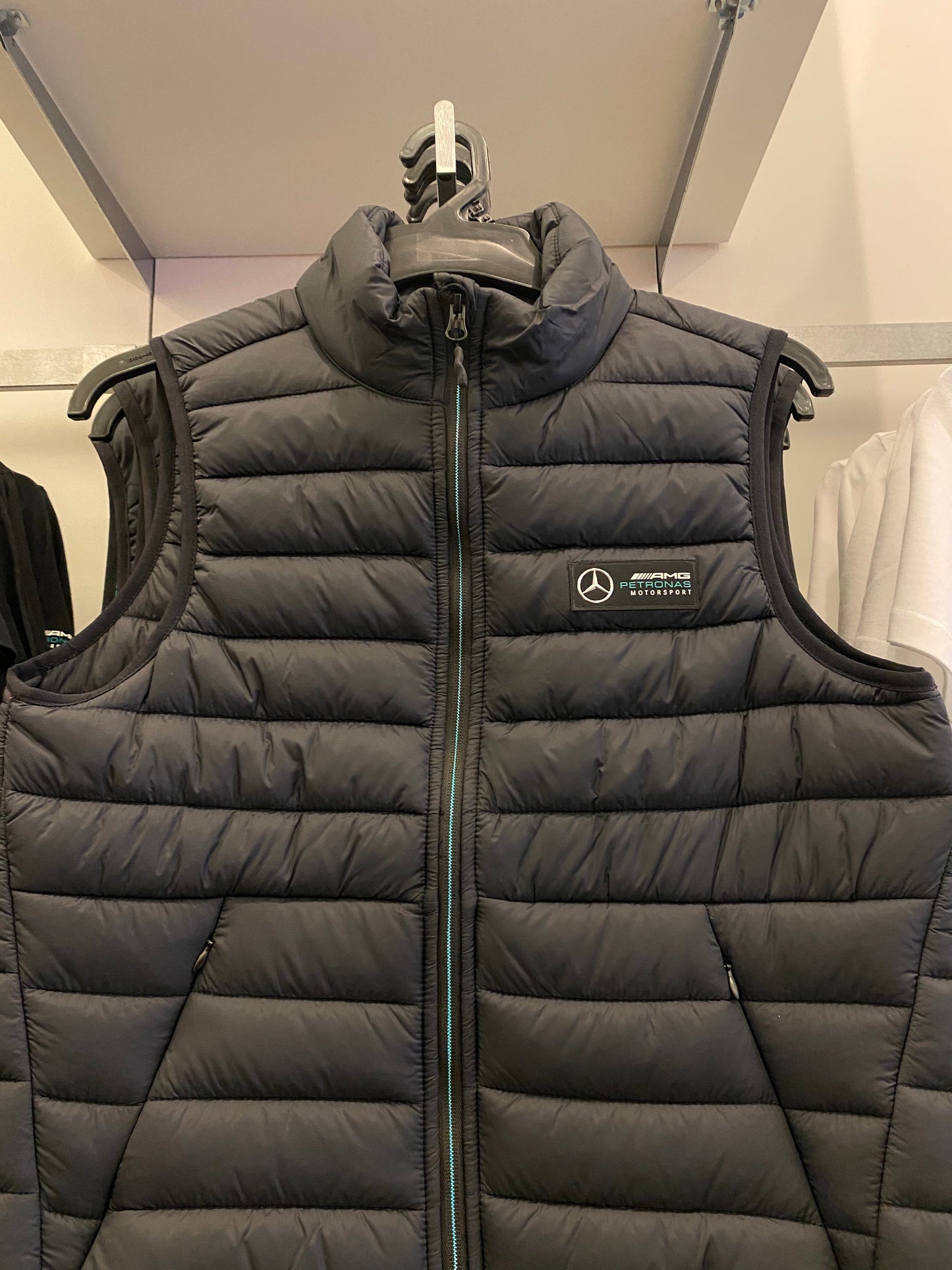 Mercedes-AMG Petronas Motorsport Mens Light Padded Gilet 2018 - Fanwear