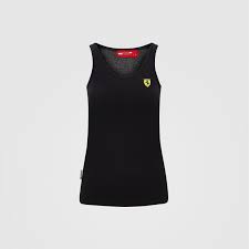 Scuderia Ferrari Womens Vest Black - Fanwear