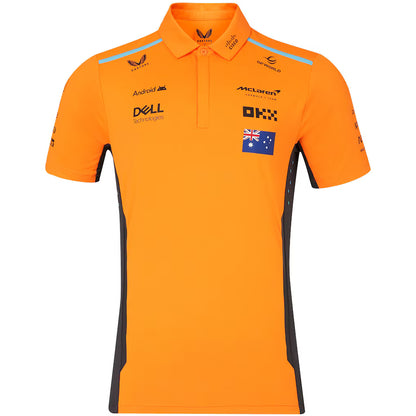 McLaren Kids Oscar Piastri Polo Shirt Autumn Glory Phantom 2024 - RP Teamwear