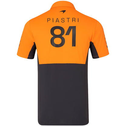 McLaren Kids Oscar Piastri Polo Shirt Autumn Glory Phantom 2024 - RP Teamwear