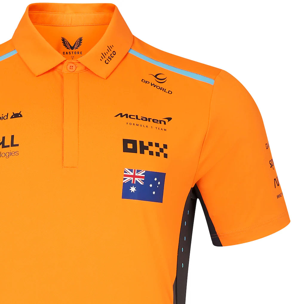 McLaren Kids Oscar Piastri Polo Shirt Autumn Glory Phantom 2024 - RP Teamwear