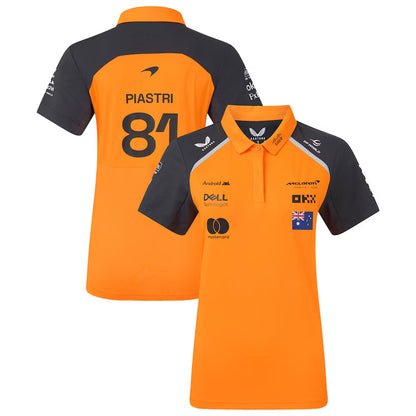 Mclaren Women's Polo Shirt Oscar Piastri Autumn Glory 2025-RP Teamwear