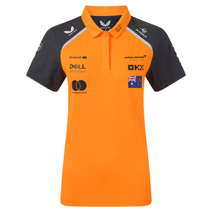 Mclaren Women's Polo Shirt Oscar Piastri Autumn Glory 2025-RP Teamwear