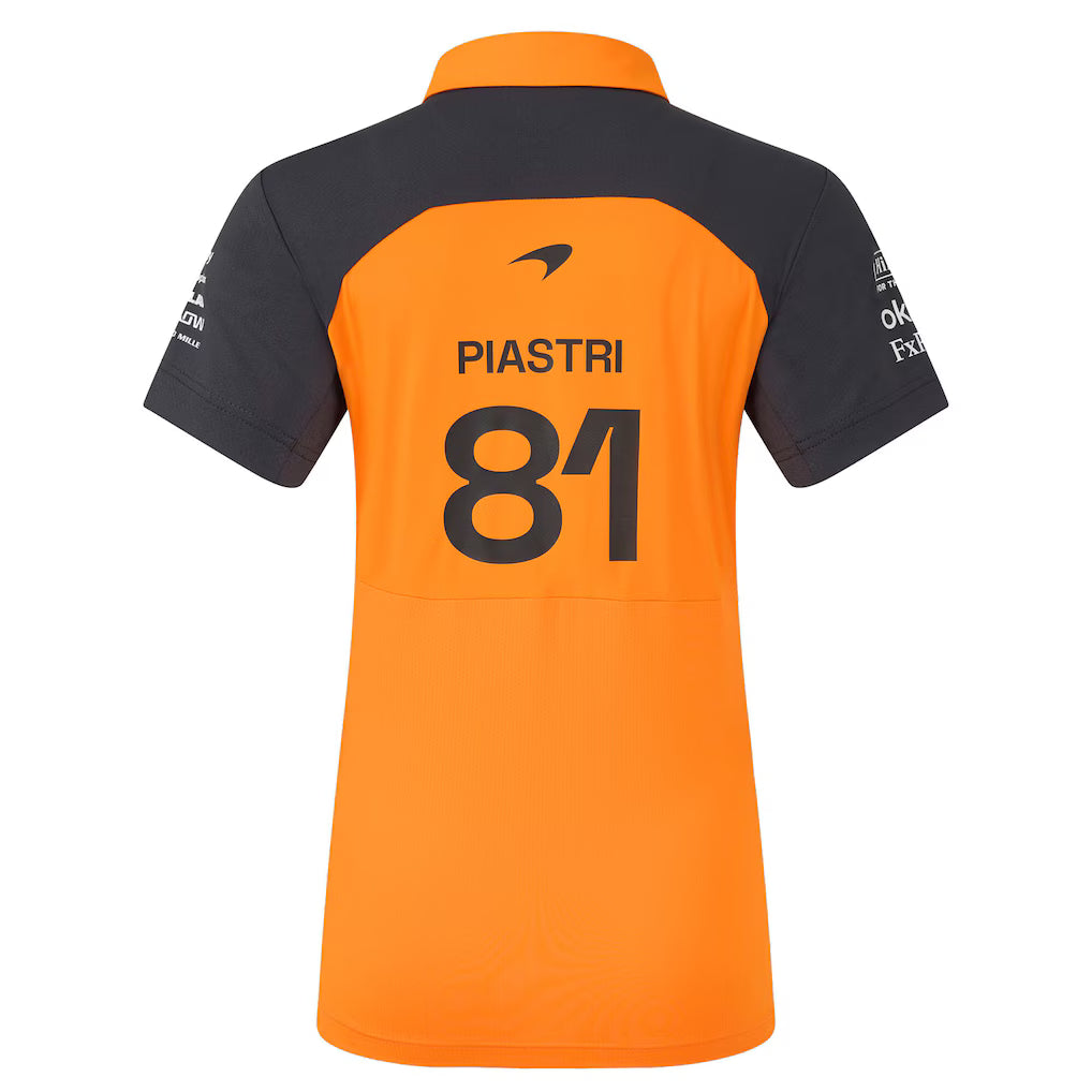 Mclaren Women's Polo Shirt Oscar Piastri Autumn Glory 2025-RP Teamwear