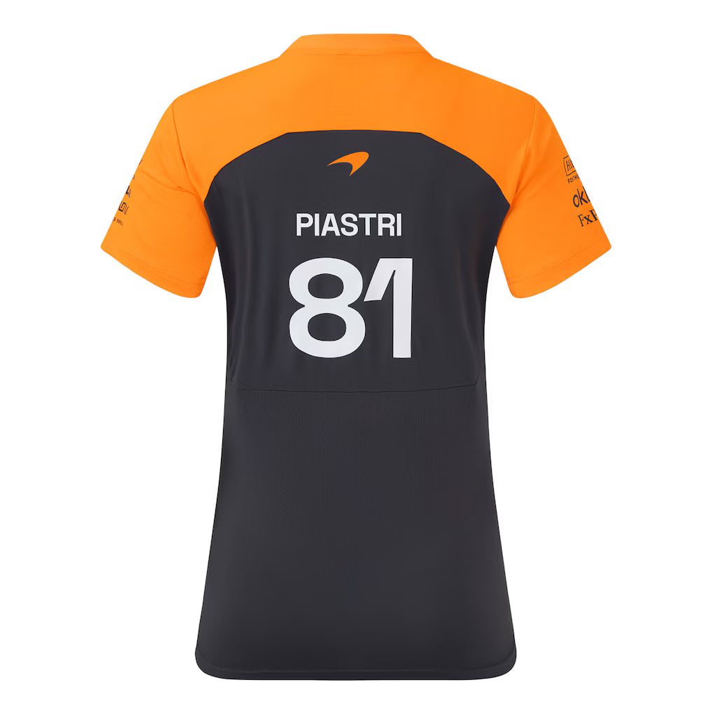 Mclaren Women's Set Up T-Shirt Oscar Piastri Phantom 2025-RP Teamwear