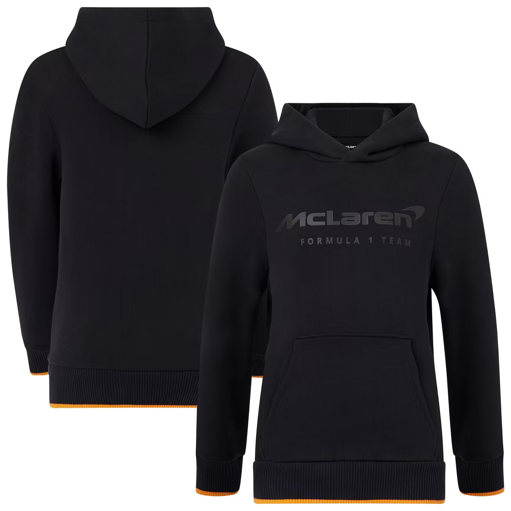 McLaren Kids Core Essentials Hoodie Black 2025 - Fanwear