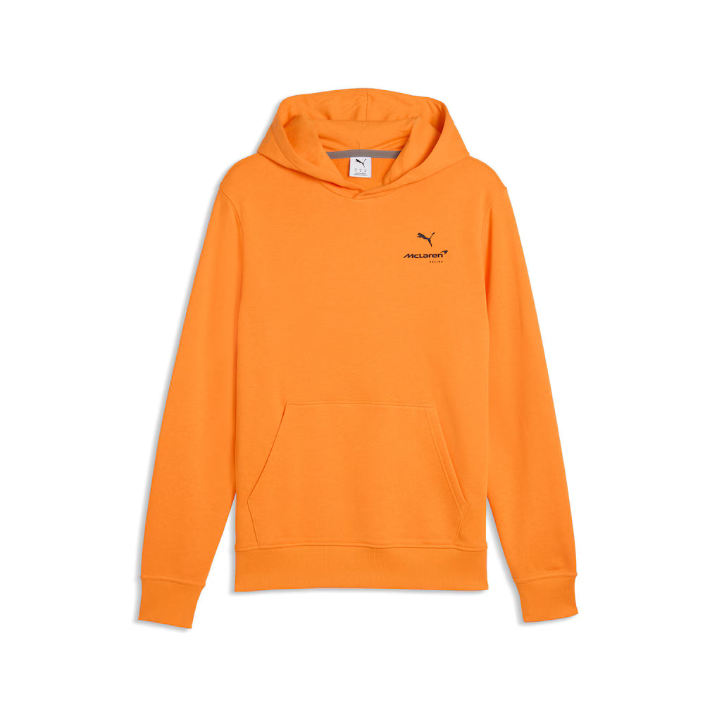 Mclaren Mens Team Core Essentials Logo Hoodie Papaya 2026 - Fanwear
