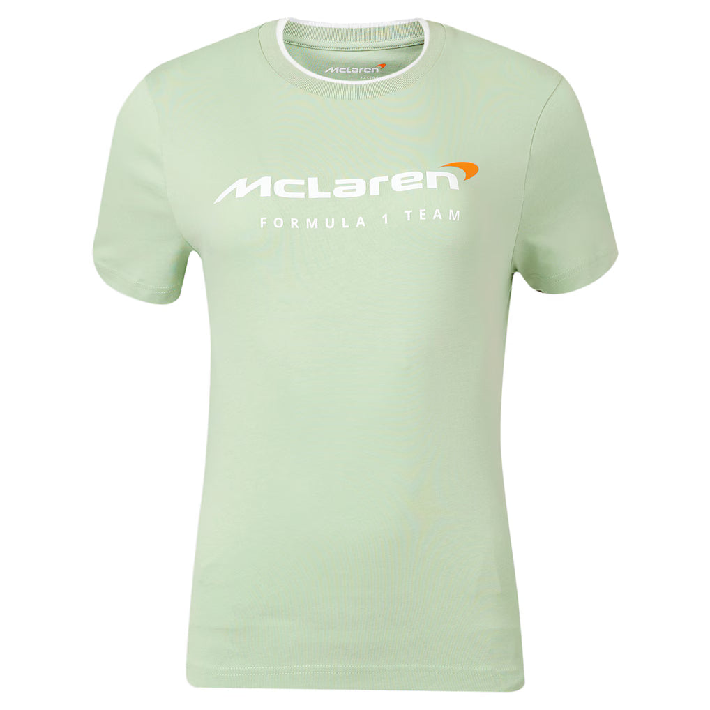 McLaren Women's Core Essentials T-Shirt Smoke Green 2025 - Fanwear