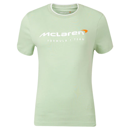McLaren Women's Core Essentials T-Shirt Smoke Green 2025 - Fanwear