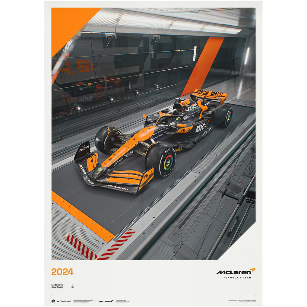 McLaren F1 Team MCL38 Poster 2024 - Fanwear