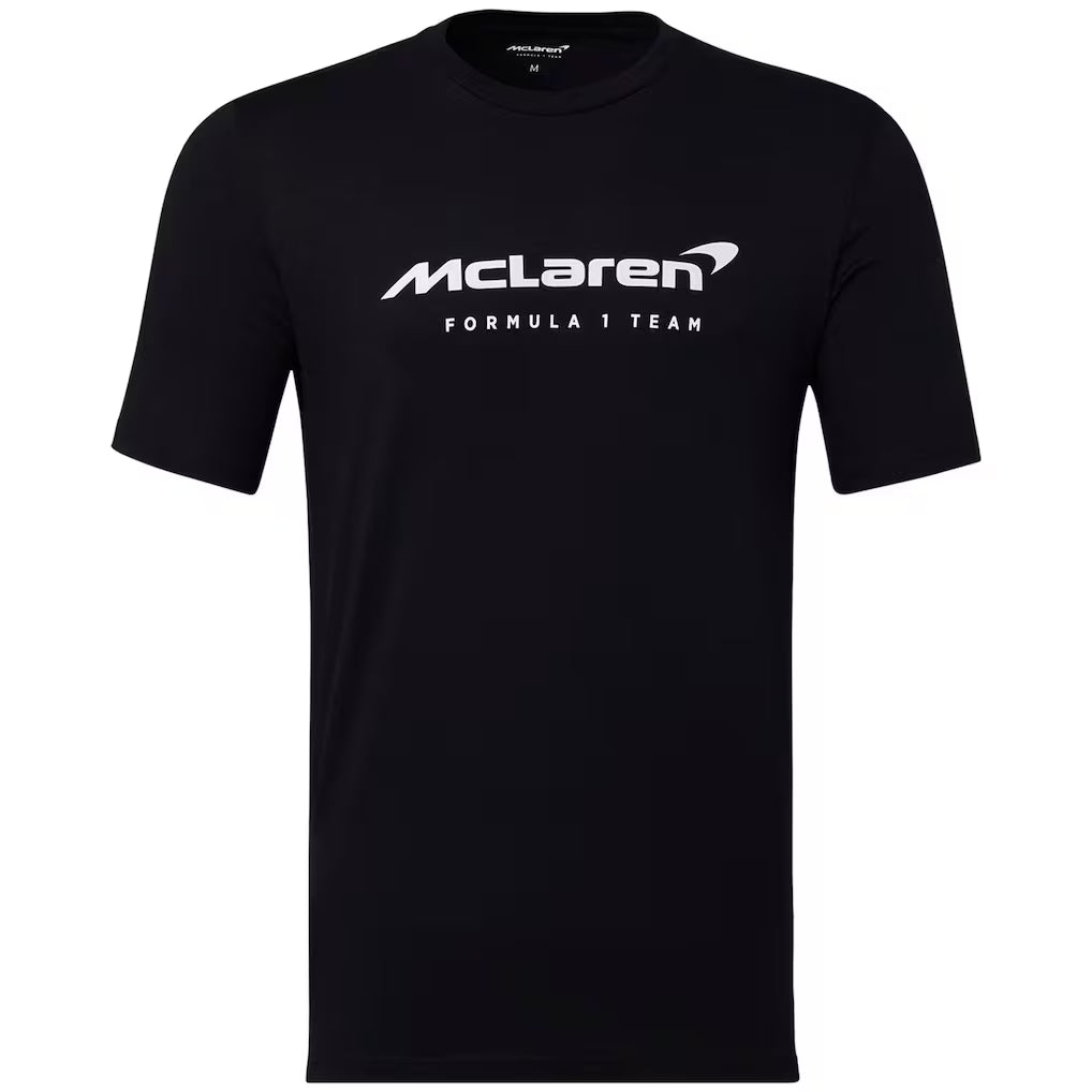 Mclaren Women's Miami Neon Logo T-Shirt Black 2022-Fanwear