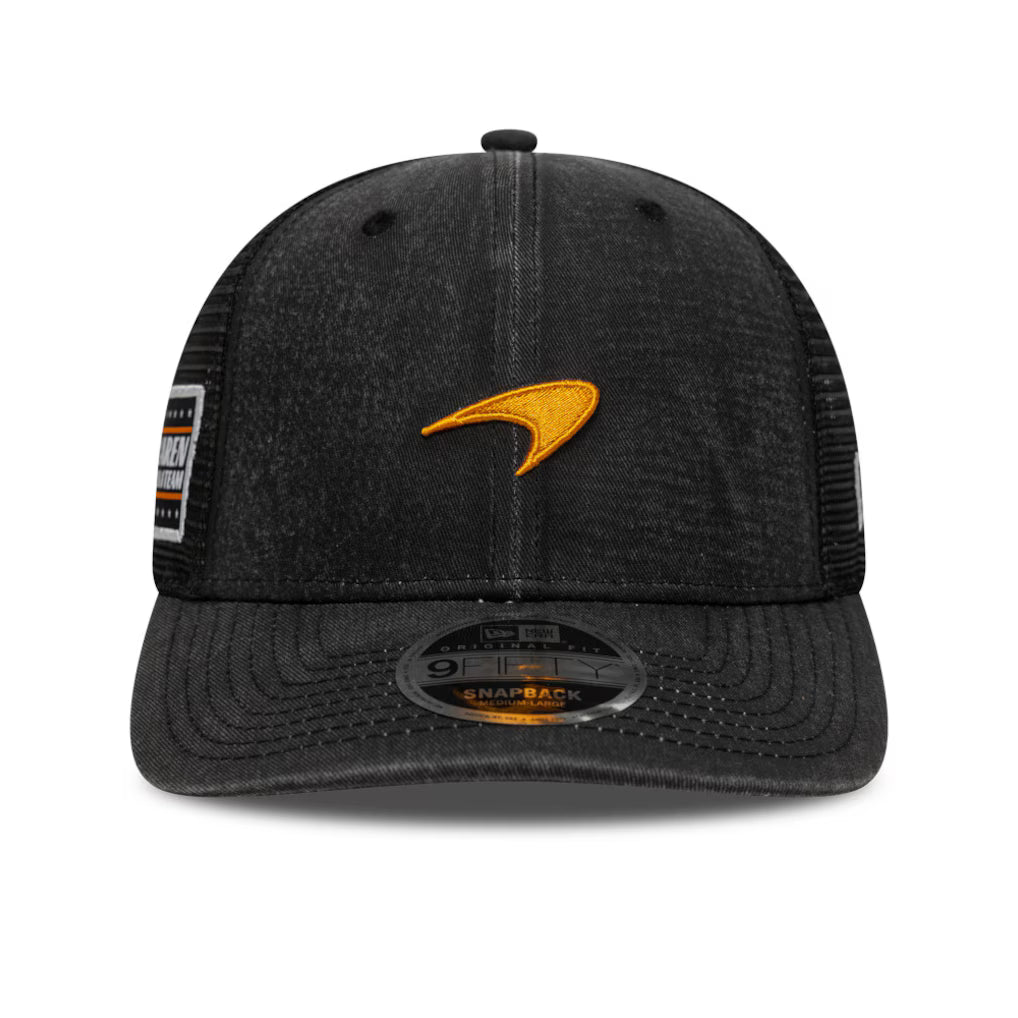 Mclaren Men's Washed Trucker Cap Black 2025-Fanwear