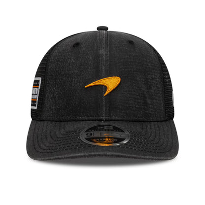Mclaren Men's Washed Trucker Cap Black 2025-Fanwear