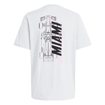 Adidas Men's Special Edition Miami Speed T-Shirt White 2026 - Fanwear